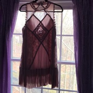 Women’s Free People High Neck Lace Dress